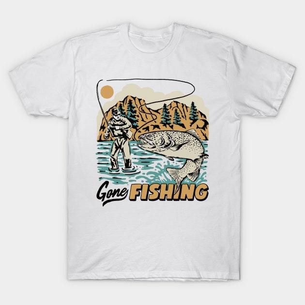 Gone fishing T-Shirt by AlexStudio